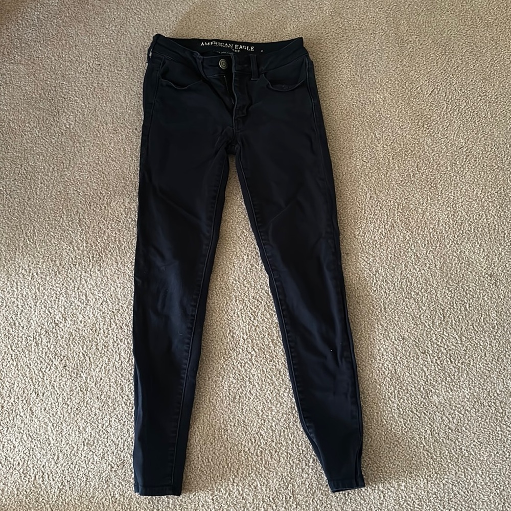 Black American eagle skinny jeans